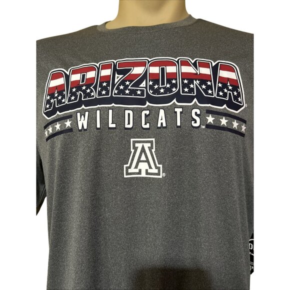 NEW Arizona Wildcats Colosseum Polyester USA Neck Tee T-Shirt Men's L - Picture 2 of 10